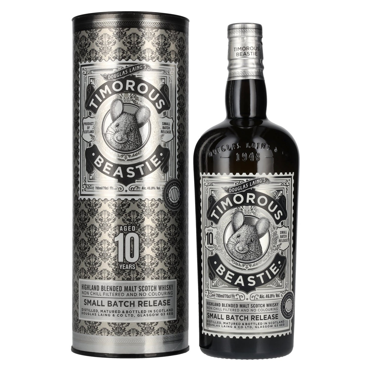 Douglas Laing TIMOROUS BEASTIE 10 Years Old Small Batch Release 46,8% Vol. 0,7l in gift box
