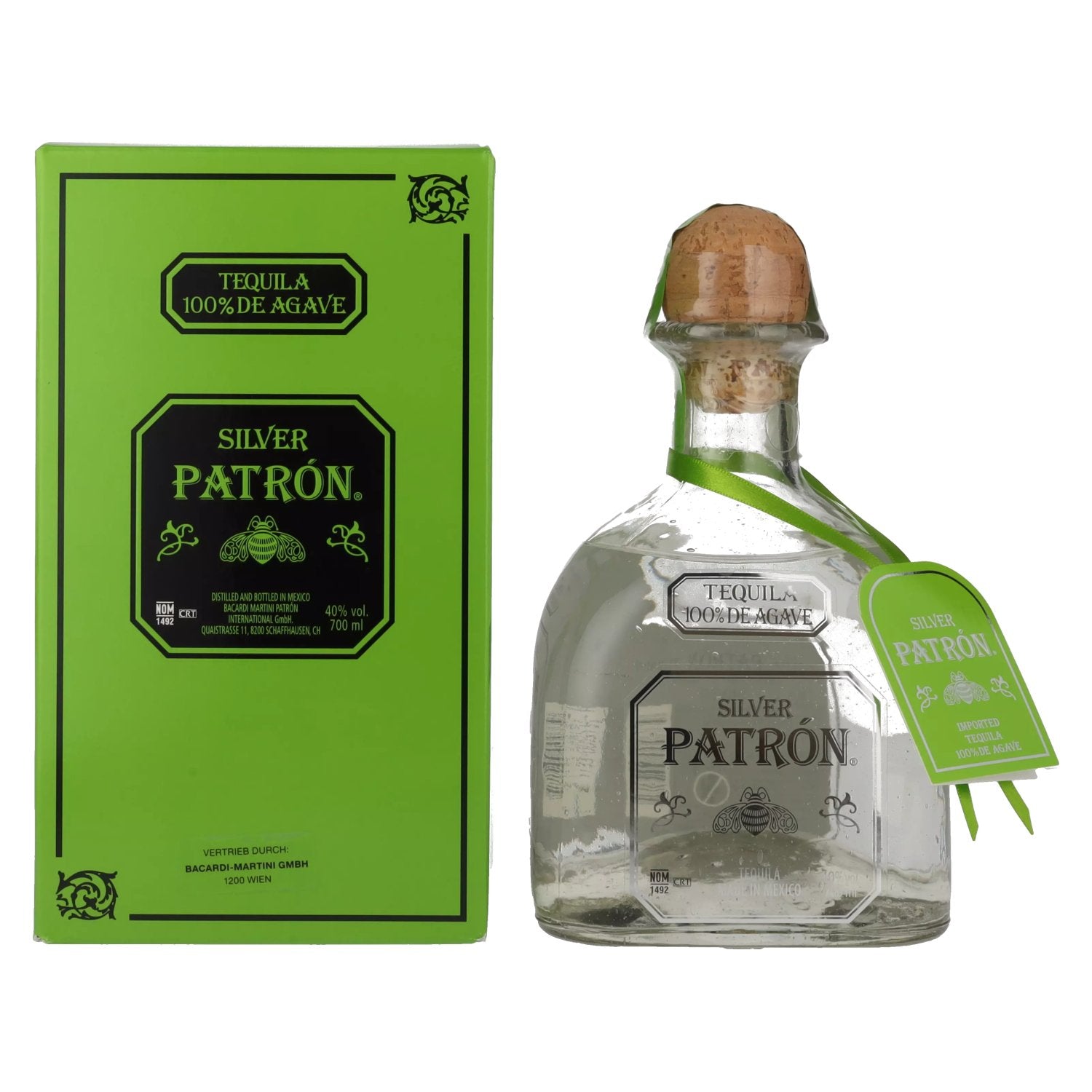 Patrón Tequila Silver 40% vol. 0,7l en boîte cadeau