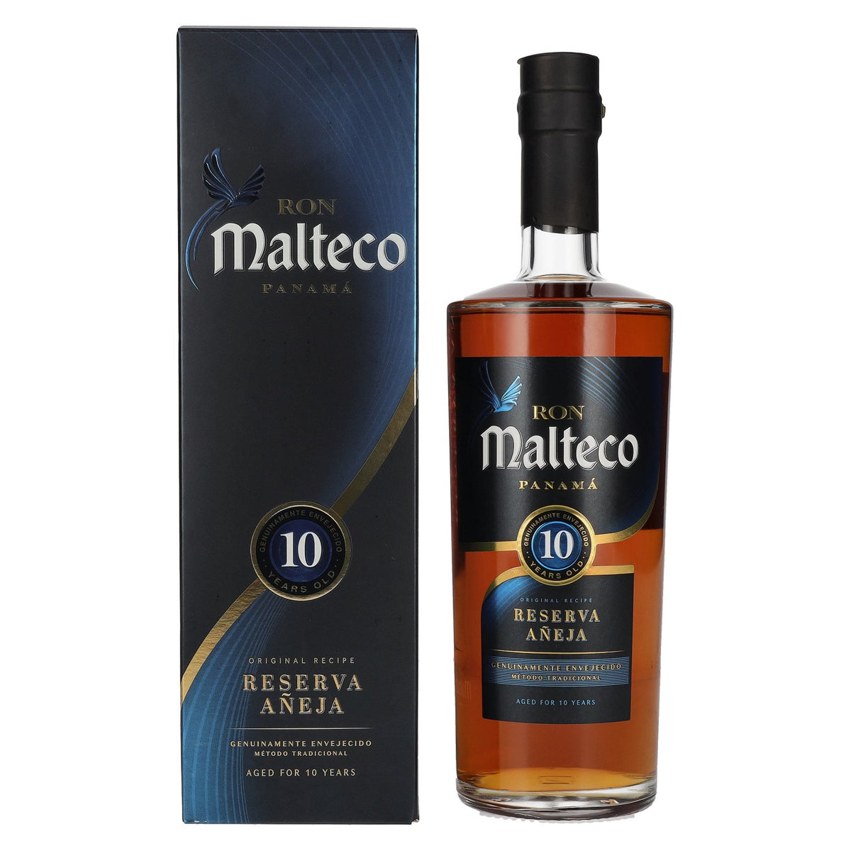 Ron Malteco 10 Años Reserva Añeja 40% Vol. 0,7l en boîte cadeau