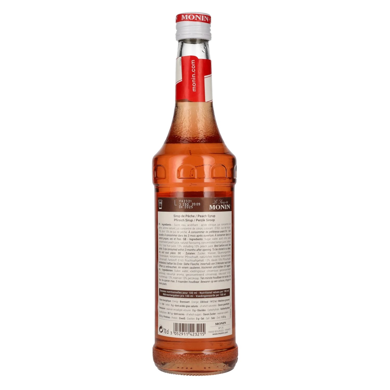 Le Sirop de Monin PFIRSICH 0,7l