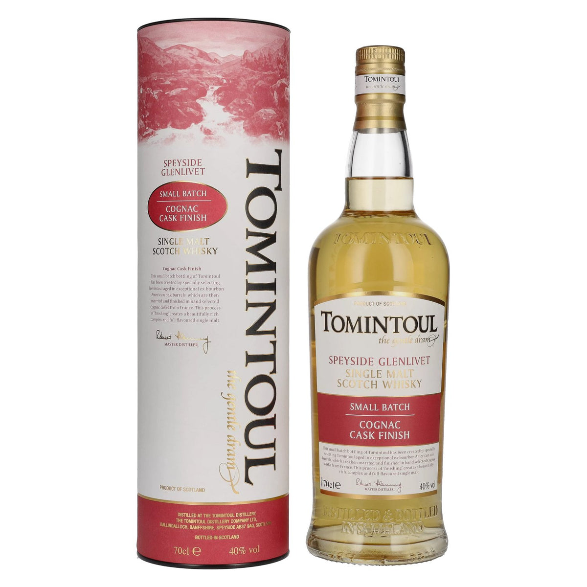 Tomintoul Small Batch Cognac Cask Finish 40% vol. 0,7l en boîte cadeau
