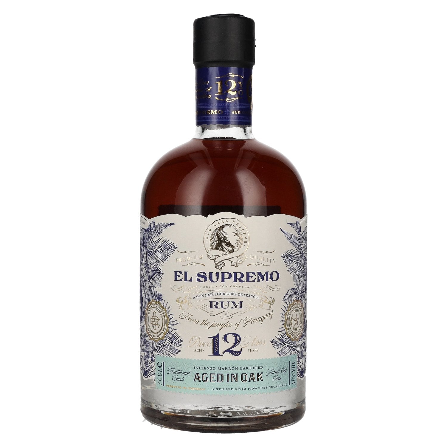 El Supremo 12 Year Old OAK CASK Rum 40% vol. 0,7l