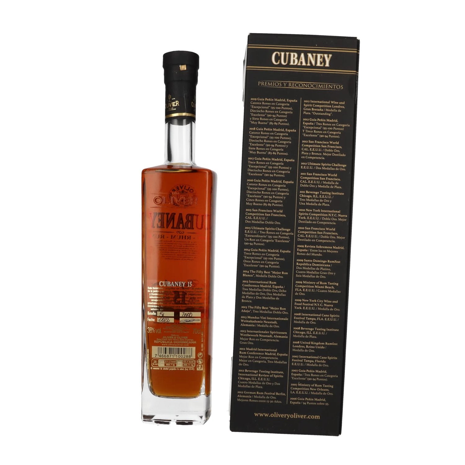Ron Cubaney ESTUPENDO 15 Sistema Solera 38% Vol. 0,7l in Geschenkbox
