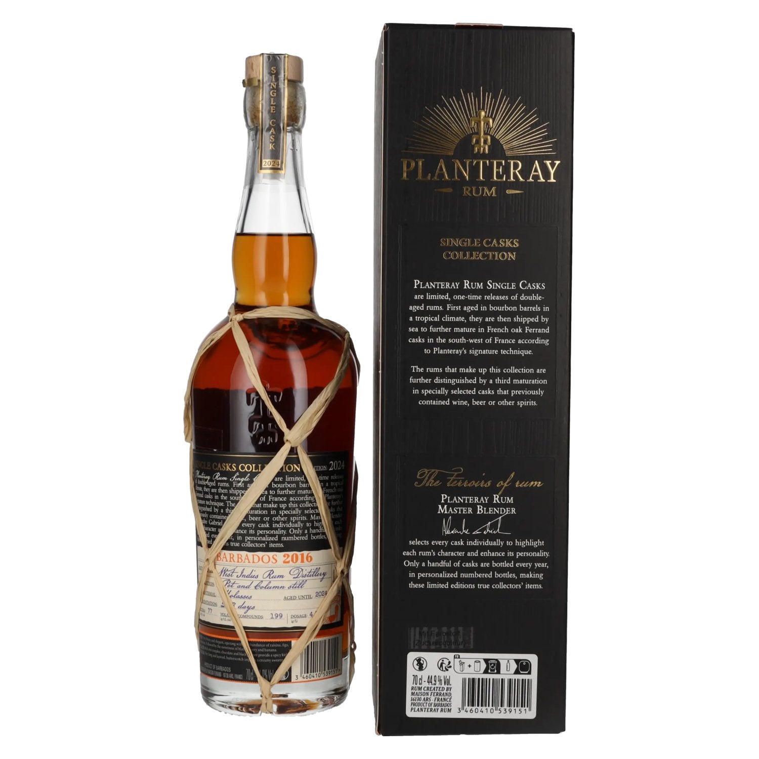Planteray Rum BARBADOS Amarone Cask Finish 2016 44,9% Vol. 0,7l in gift box