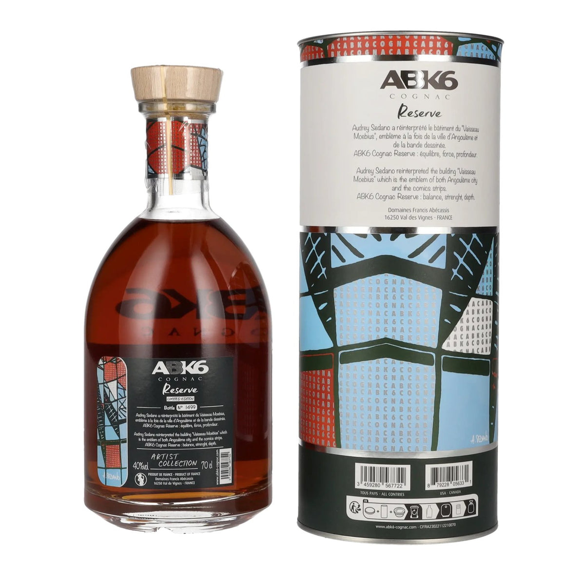 ABK6 Reserve Cognac Artist Collection N°4 Limited Edition 40% Vol. 0,7l in Geschenkbox
