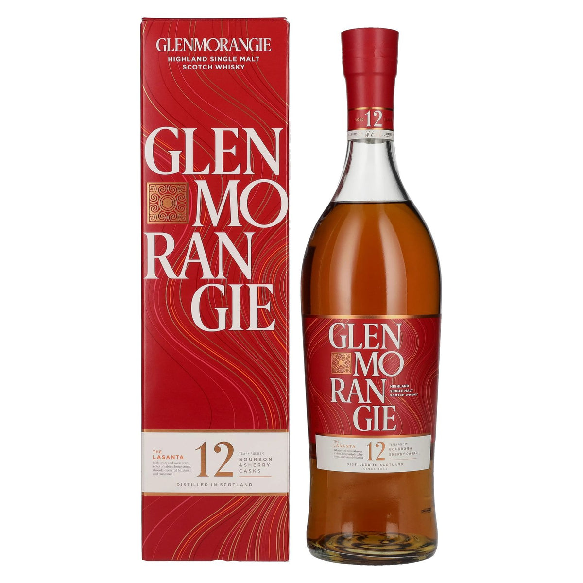Glenmorangie THE LASANTA 12 Years Old Highland Single Malt 43% Vol. 0,7l en boîte cadeau