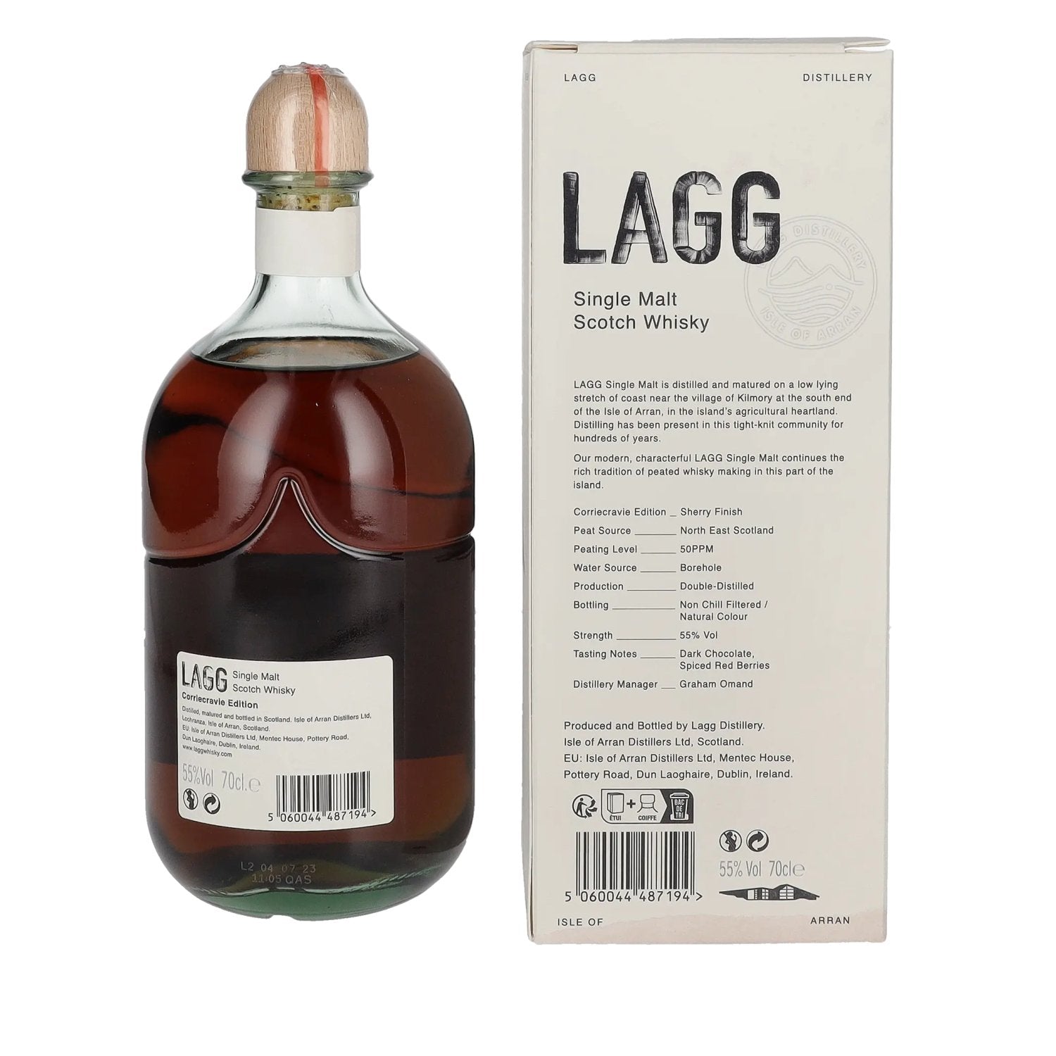 LAGG Single Malt Scotch Whisky Corriecravie Edition 55% Vol. 0,7l in Geschenkbox