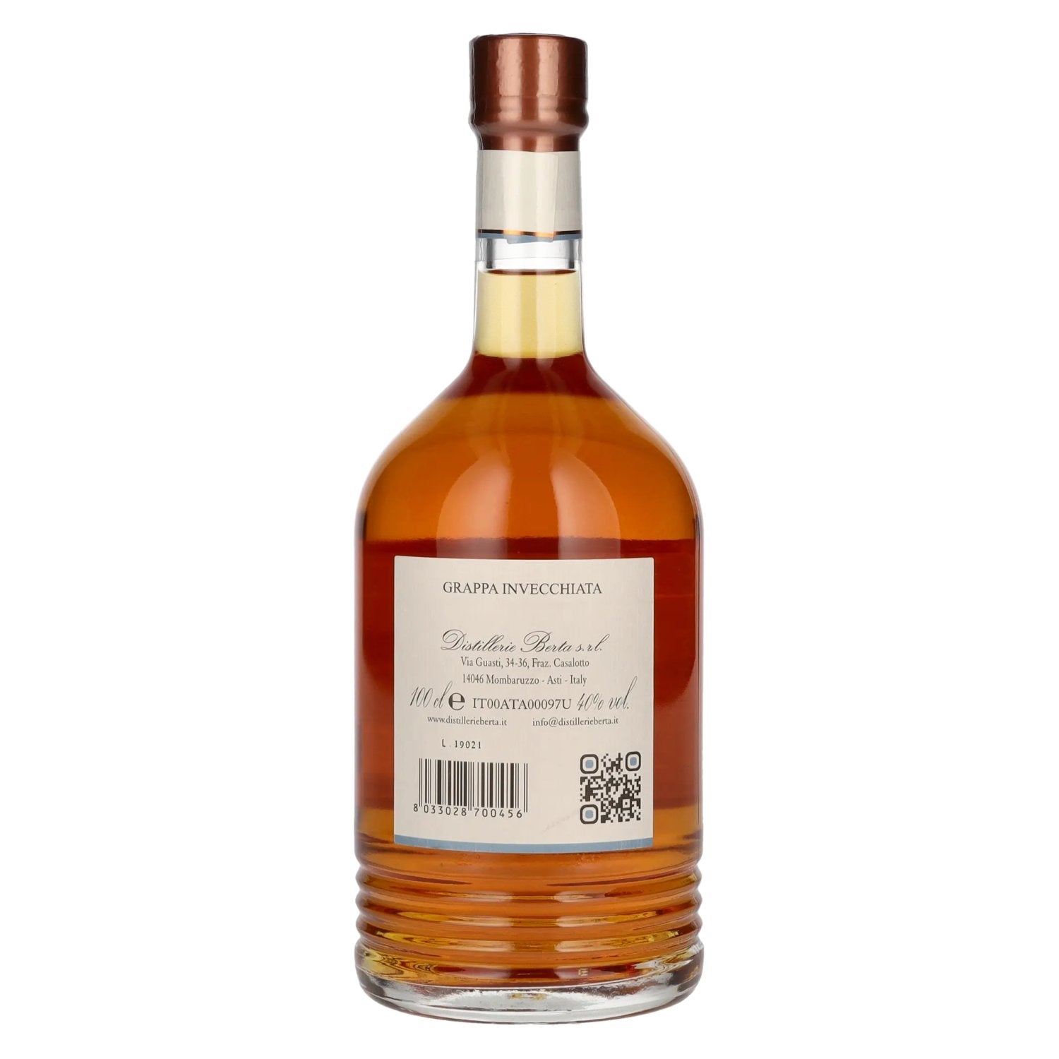 Berta Grappa Villa Prato Grappa Invecchiata 40% Vol. 1l