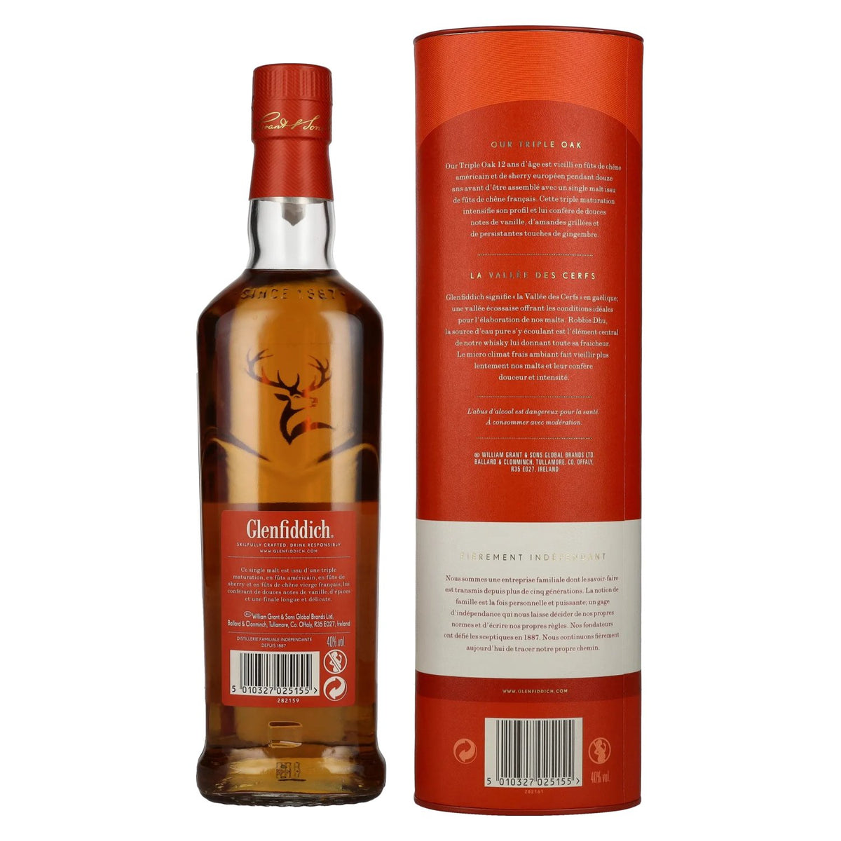 Glenfiddich 12 Years Old Triple Oak Single Malt 40% Vol. 0,7l in Geschenkbox