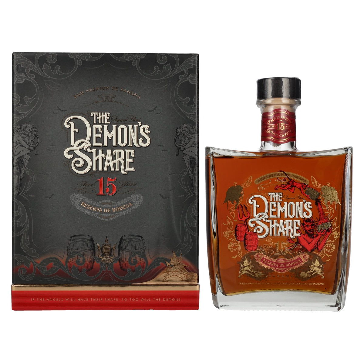 The Demon's Share 15 Years Old Spirit Drink Reserva de Bodega 43% Vol. 0,7l en coffret cadeau
