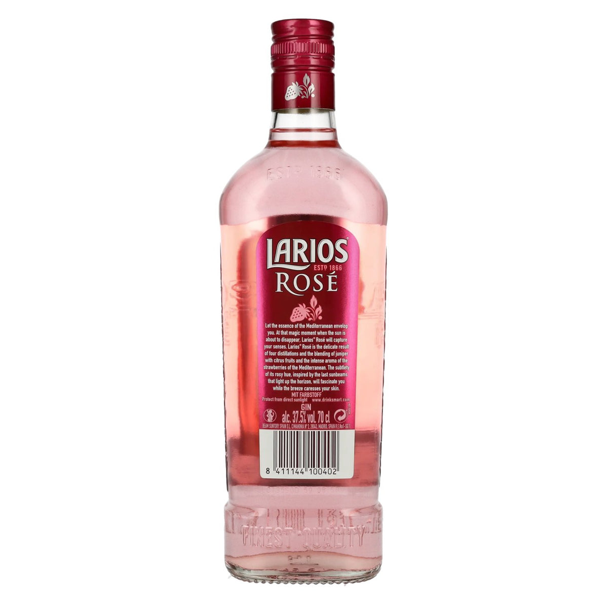 Larios ROSÉ Premium Gin Mediterránea 37,5% Vol. 0,7l