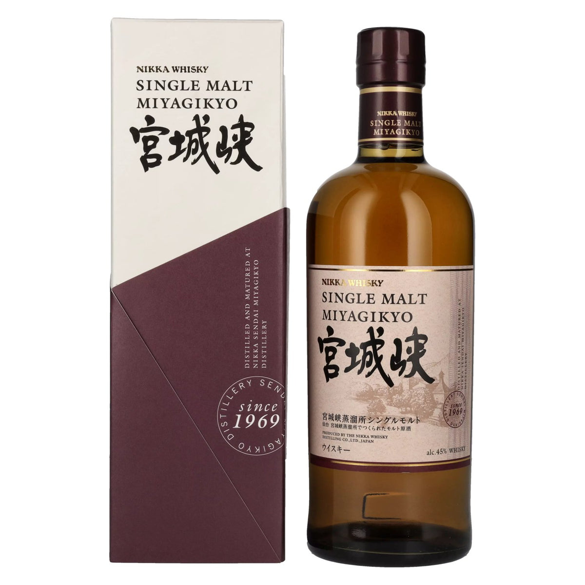 Nikka Miyagikyo Single Malt Whisky 45% Vol. 0,7l in gift box
