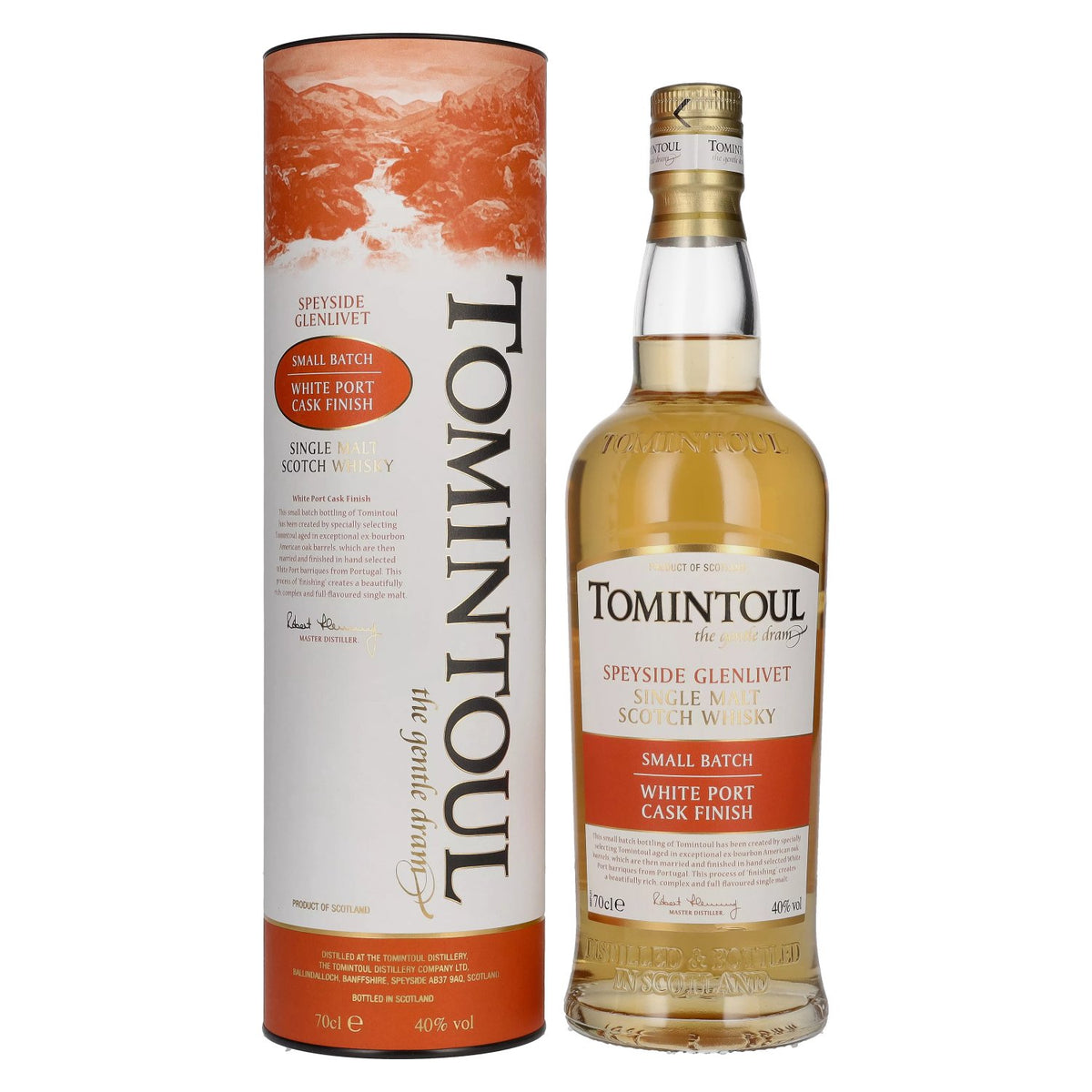 Tomintoul Small Batch White Port Cask Finish 40% vol. 0,7l en boîte cadeau