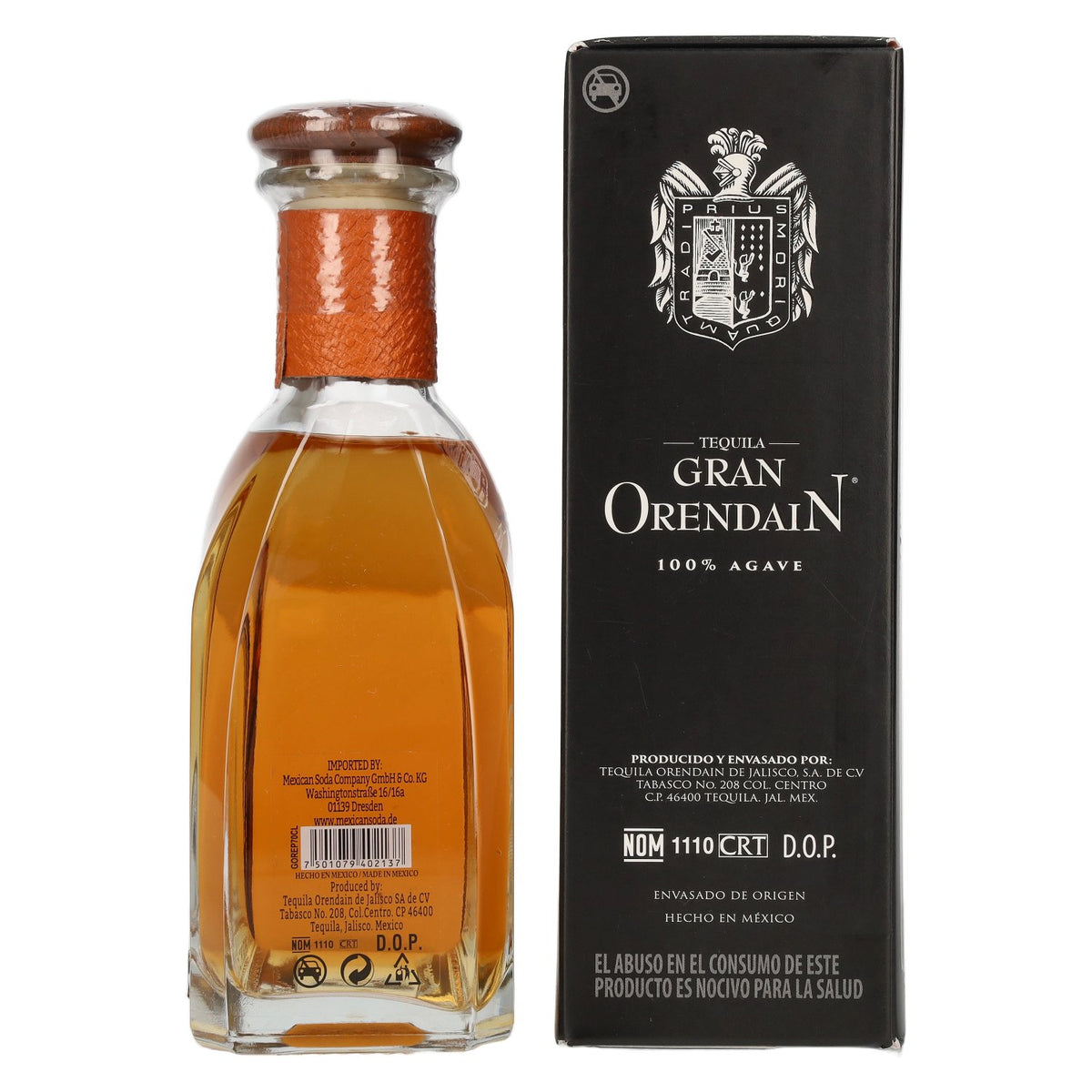 Orendain Tequila REPOSADO 100 % agave, 40 % vol., 0,7 l, dans un coffret cadeau