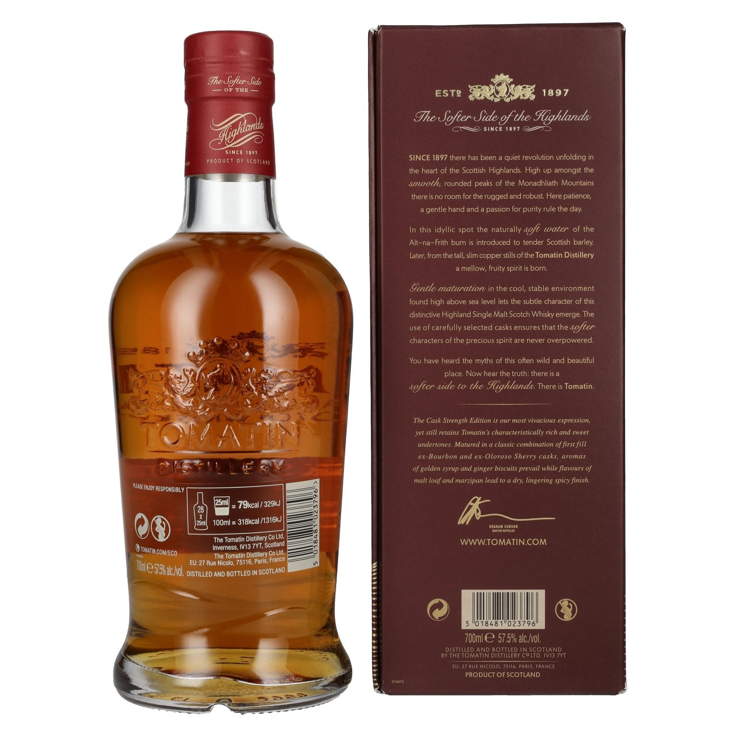 Tomatin Cask Strength Edition 57,5% vol. 0,7l en coffret cadeau