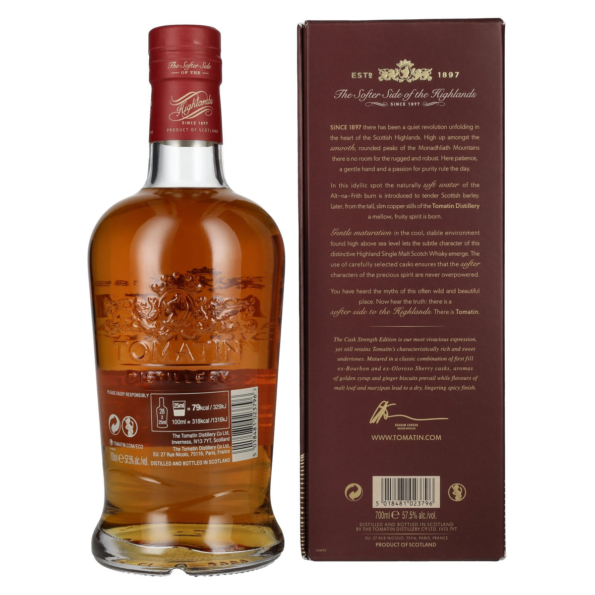 Tomatin Cask Strength Edition 57,5% Vol. 0,7l in gift box
