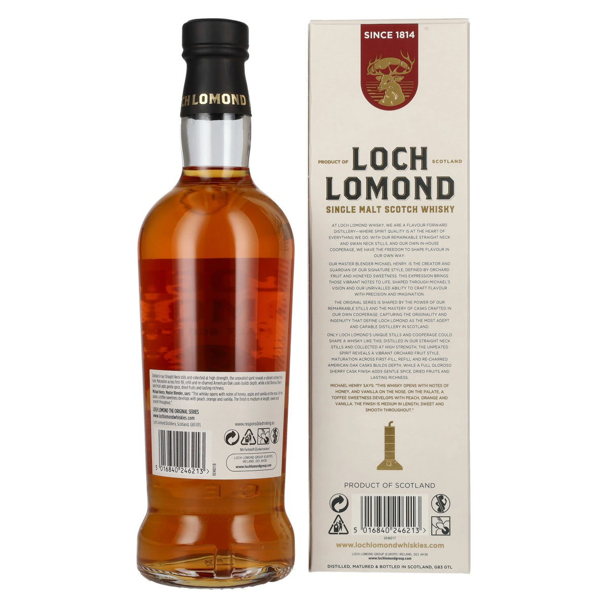 Loch Lomond THE ORIGINAL Oloroso Sherry Cask Single Malt 40% Vol. 0,7l en boîte cadeau
