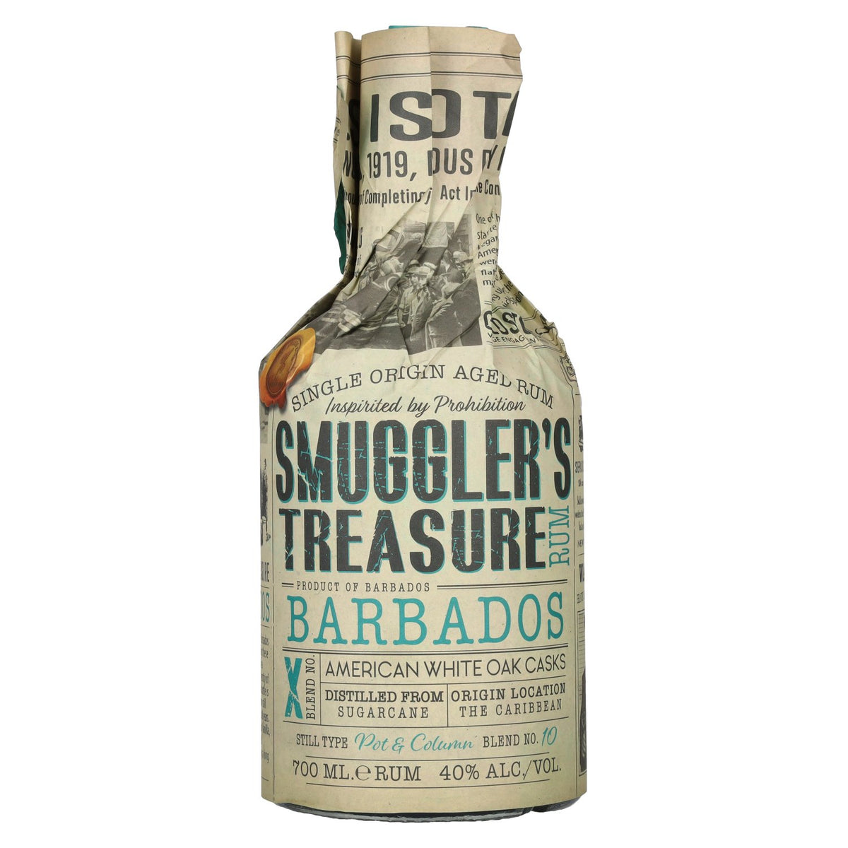 Smuggler's Treasure BARBADOS Single Origin Aged Rum 40% vol. 0,7l