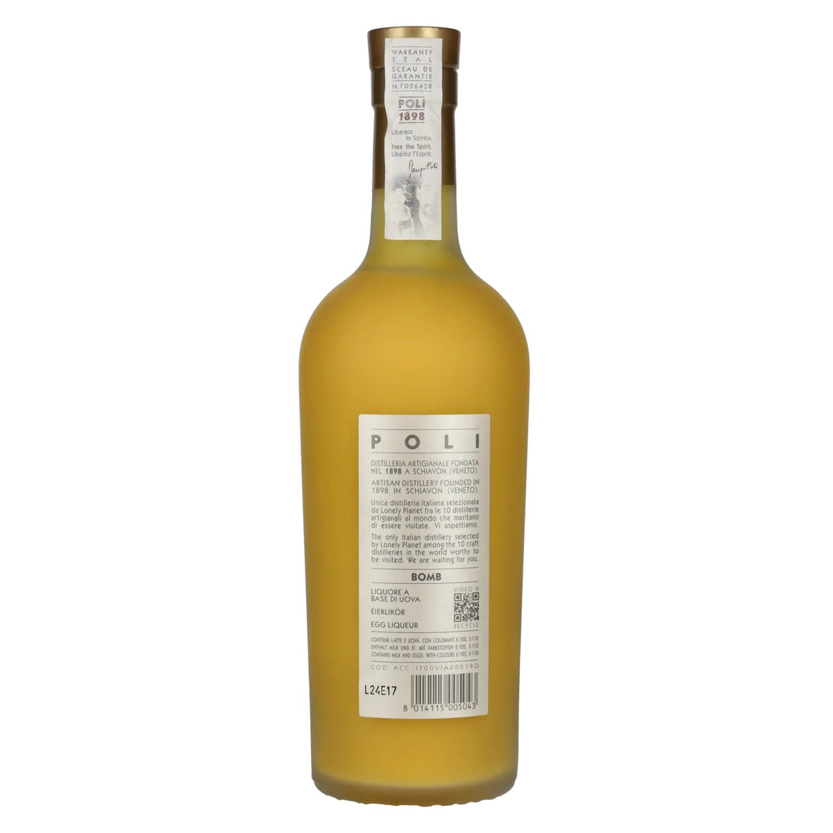 Liqueur aux œufs Poli BOMB 17% vol. 0,7l