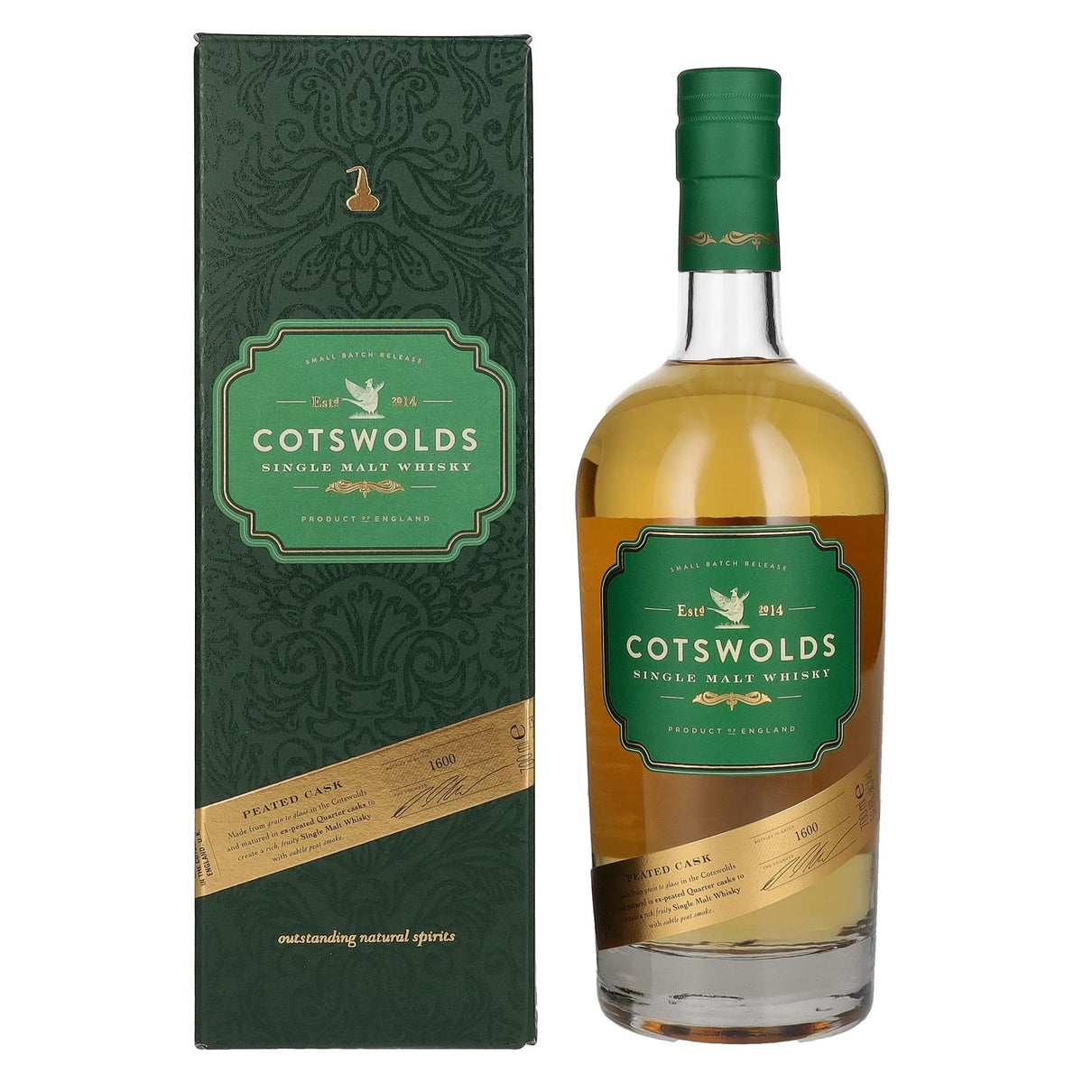 Cotswolds PEATED CASK Single Malt Whisky 59,6% Vol. 0,7l in gift box