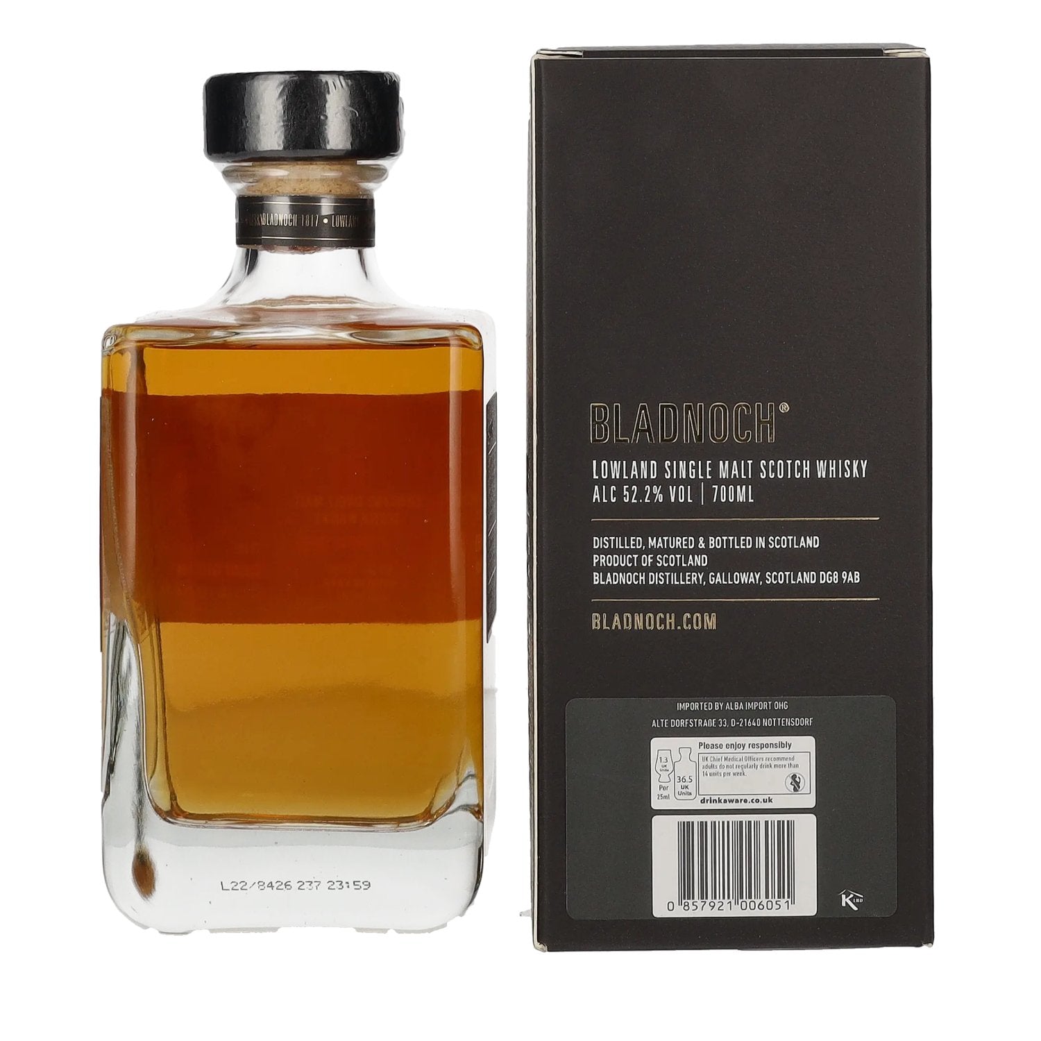 Bladnoch LIORA Lowland Single Malt Scotch Whisky 52,2% Vol. 0,7l in gift box