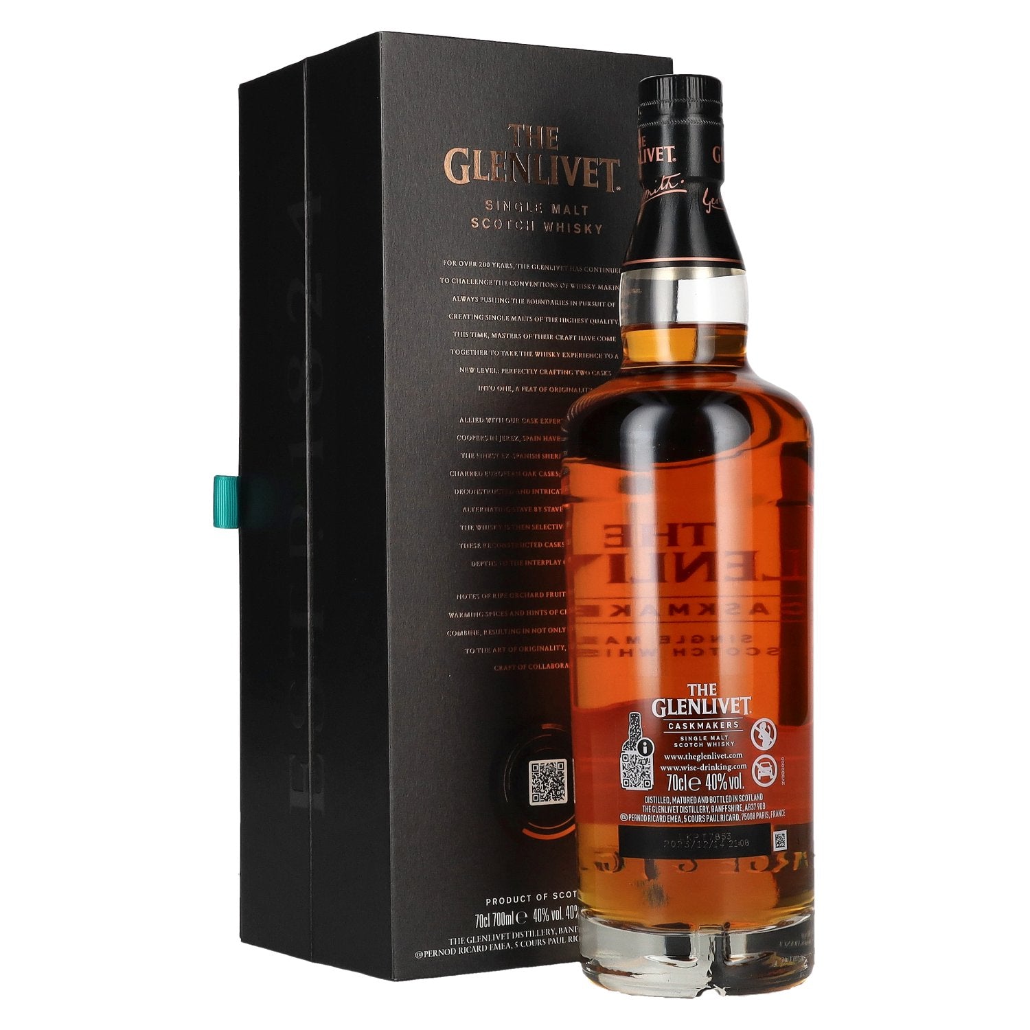 The Glenlivet CASKMAKERS Travel Exclusive ex-Spanish Sherry Cask Single Malt Whisky 40% Vol. 0,7l en coffret cadeau