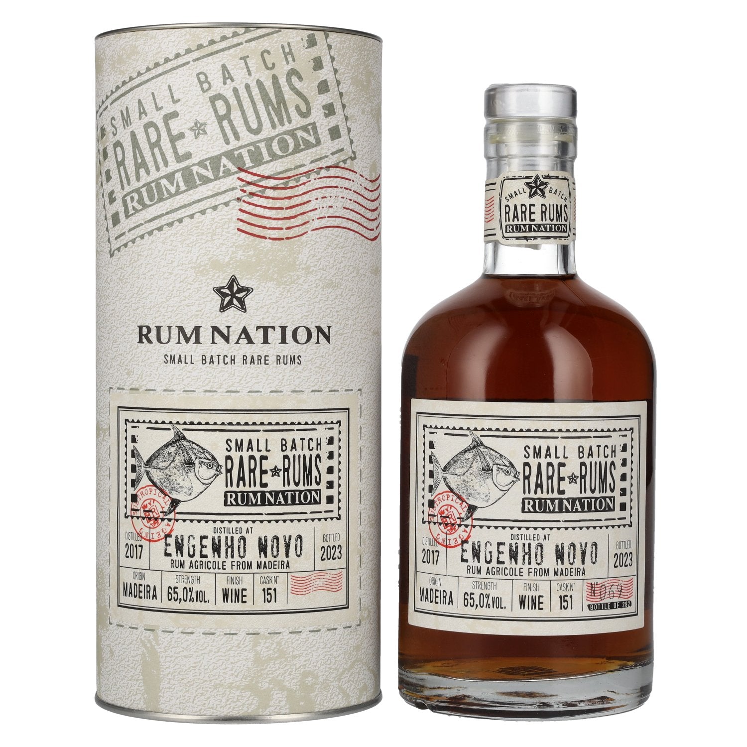 Rum Nation Rare Rum ENGENHO NOVO 2017/2023 65% vol. 0,7l en boîte cadeau