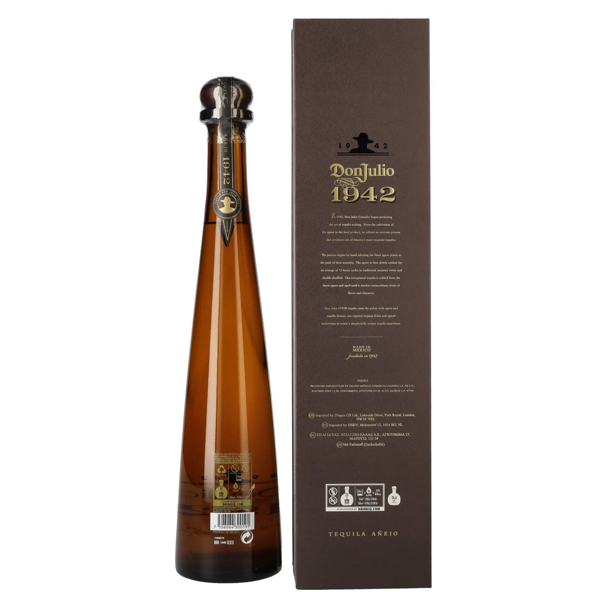 Don Julio 1942 Tequila Añejo 100% Agave 38% Vol. 0,7l in Geschenkbox