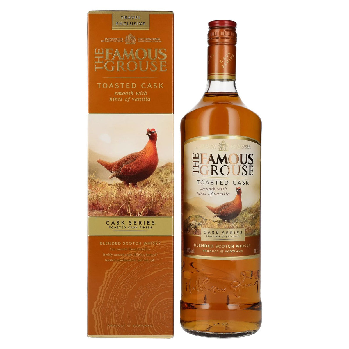 The Famous Grouse TOASTED CASK FINISH 40% vol. 1l en boîte cadeau