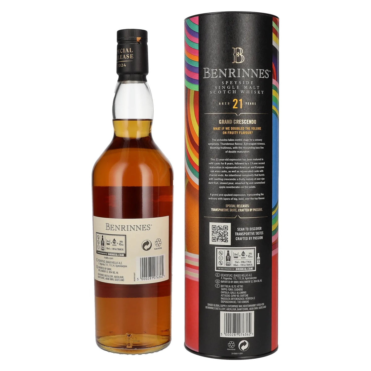 Benrinnes 21 Years Old Grand Crescendo Single Malt Special Release 2024 55,4% Vol. 0,7l en coffret cadeau