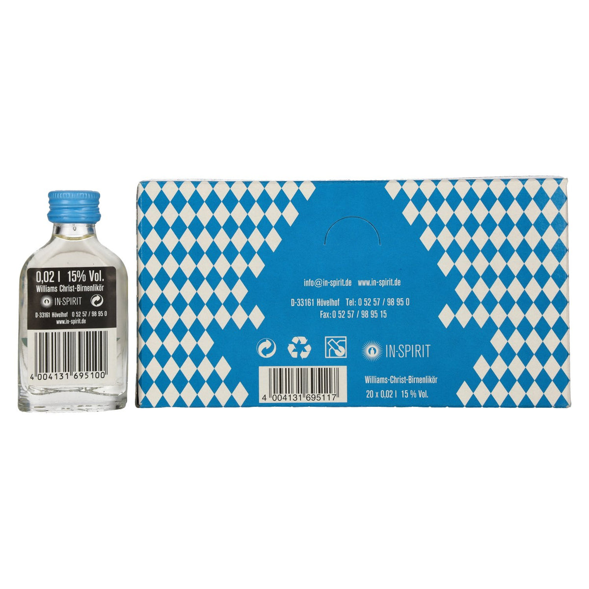 Wiesn-Zenzi Liqueur de poire 15% Vol. 20x0,02l