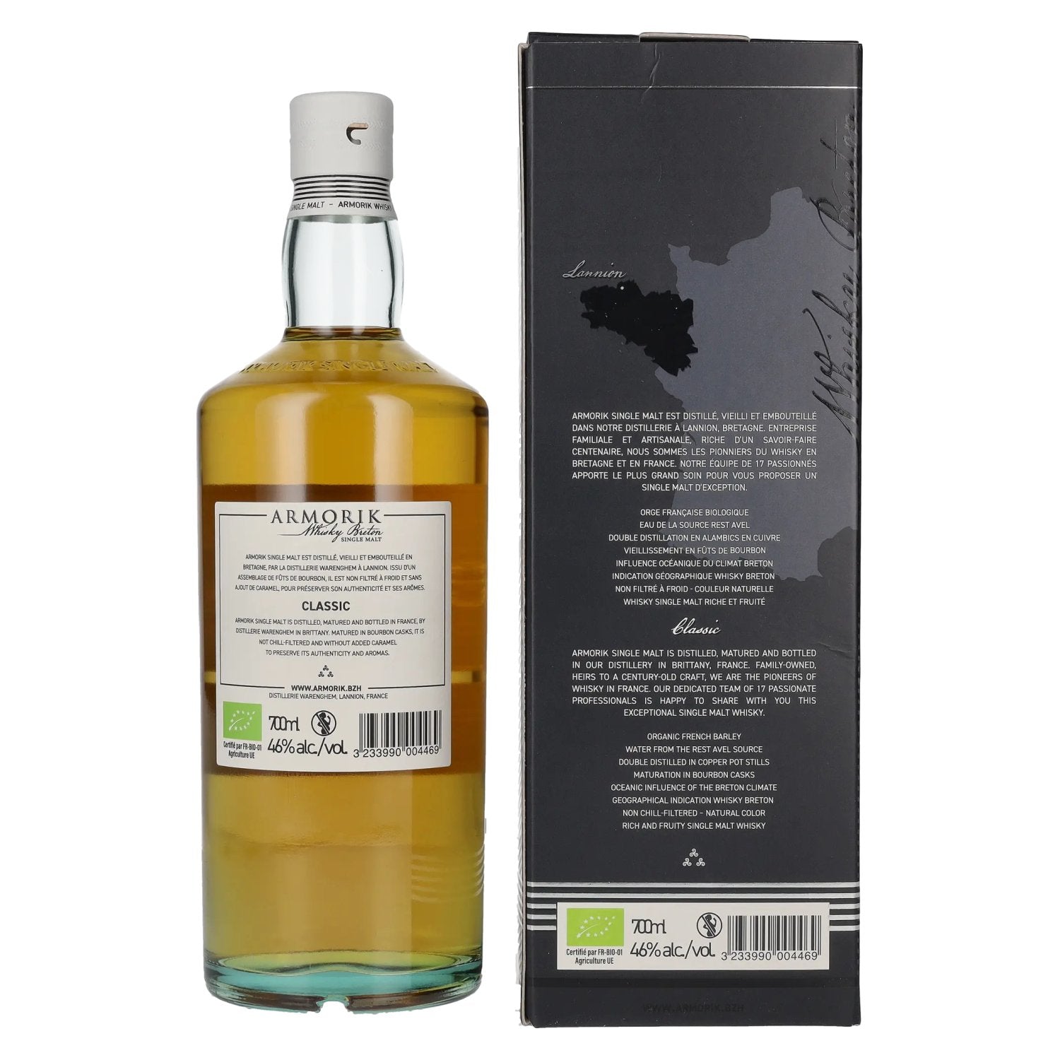 Armorik CLASSIC Whisky Breton Single Malt 46% Vol. 0,7l in Geschenkbox