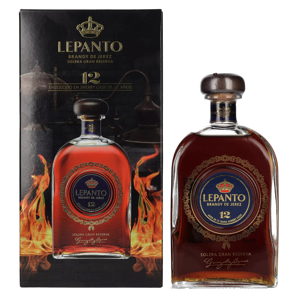 Lepanto Brandy 12 Brandy de Jerez Solera Gran Reserva 36% Vol. 0,7l in gift box