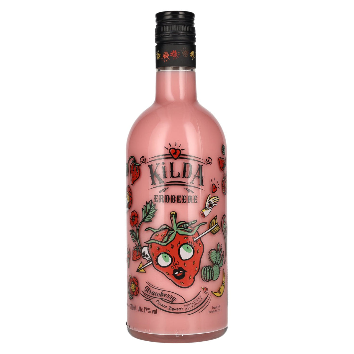 Liqueur de crème de fraise Kilda 17% vol. 0,7l