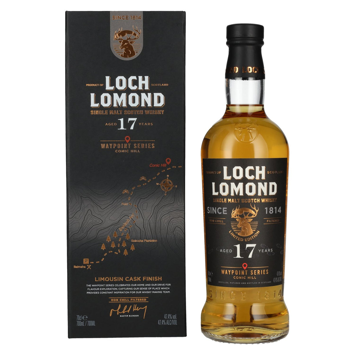 Loch Lomond 17 Years Old Waypoint Series CONIC HILL Single Malt Scotch Whisky 47,4% Vol. 0,7l in gift box
