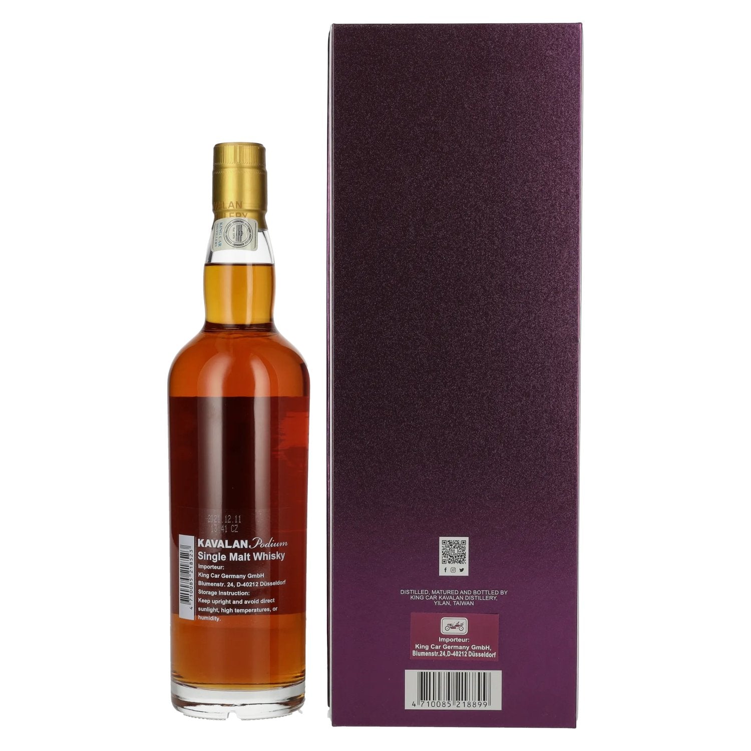 Kavalan PODIUM Single Malt Whisky 46% Vol. 0,7l in gift box