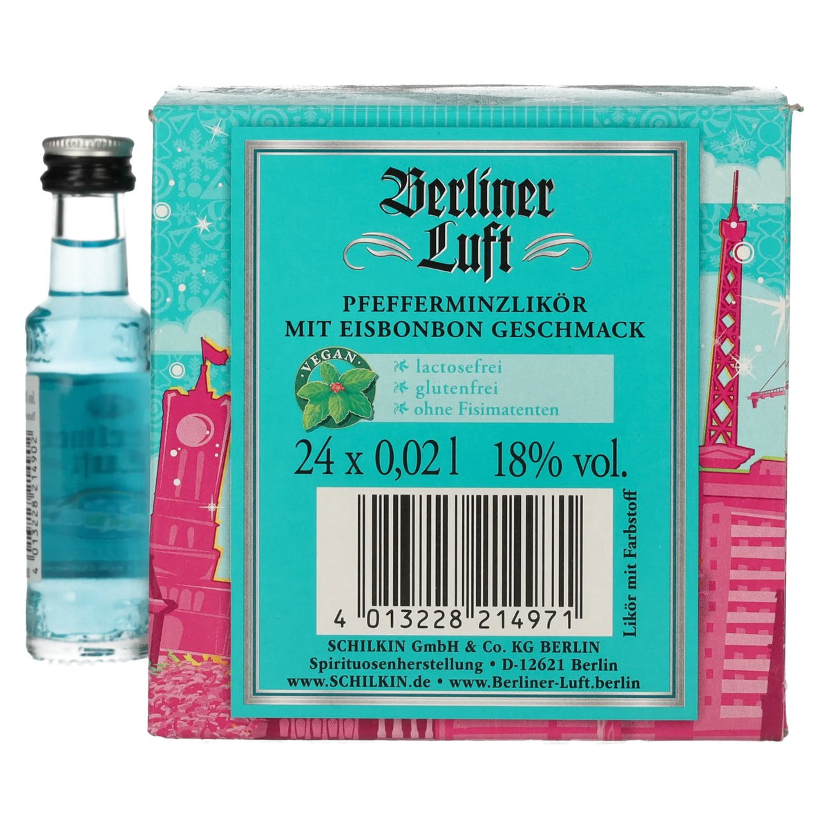 Berliner Luft EISBONBON The Fresh Peppermint Liqueur 18% Vol. 24x0,02l
