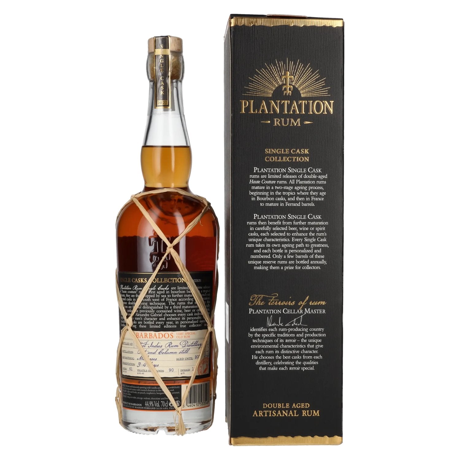 Plantation Rum BARBADOS Single Cask Port Finish Very Special Old 44,9% Vol. 0,7l in Geschenkbox