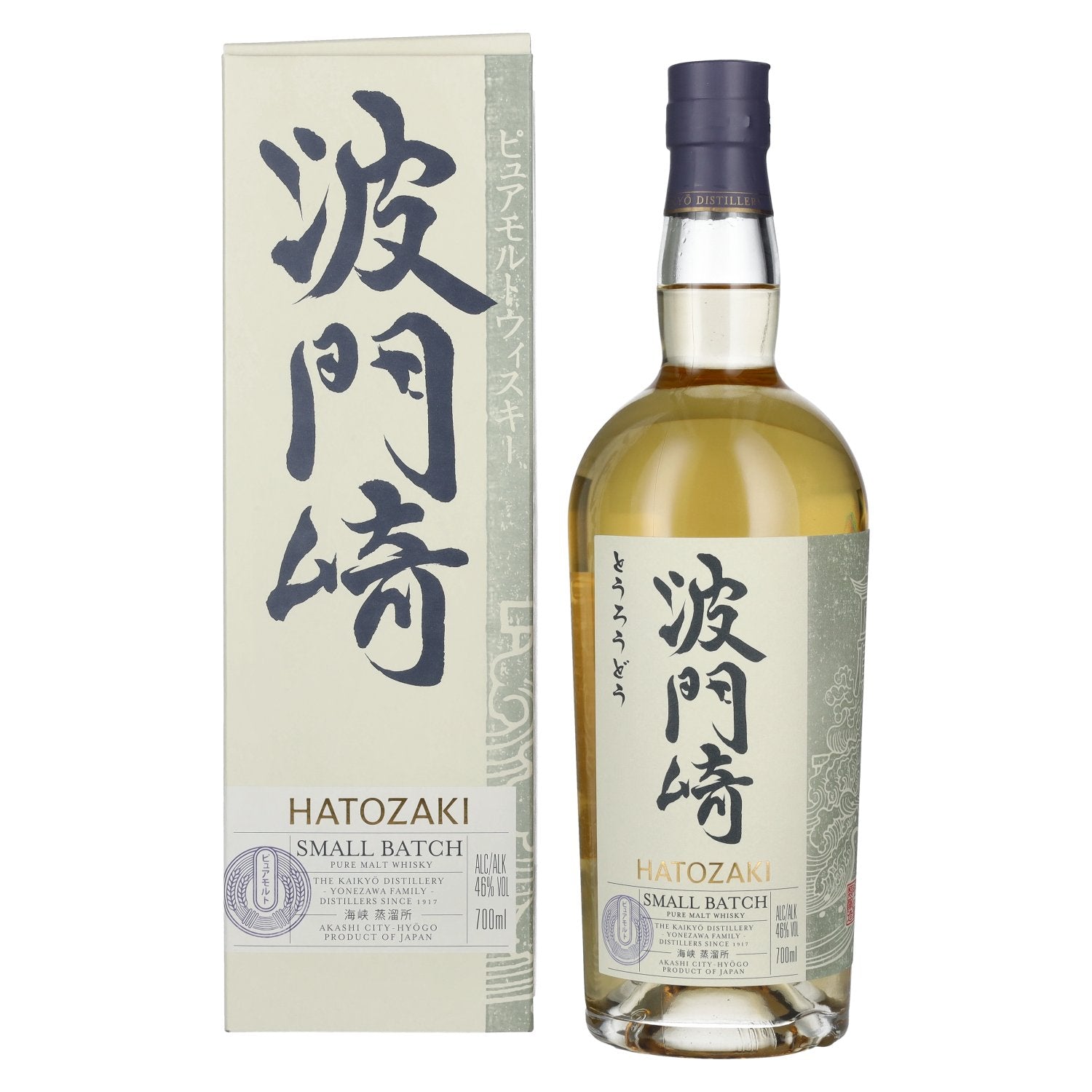 Hatozaki PURE MALT Small Batch Japanese Whisky 46% Vol. 0,7l en boîte cadeau