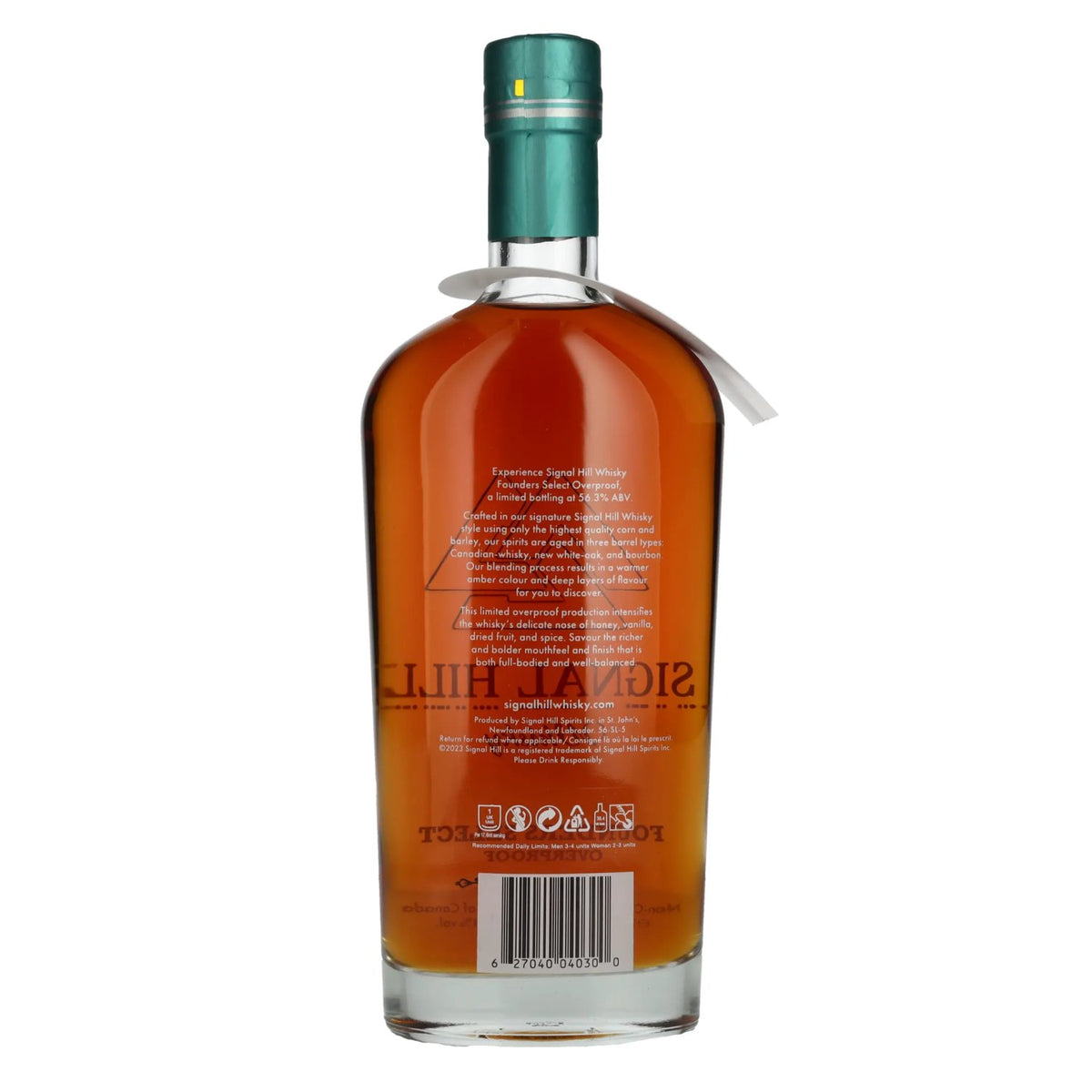Signal Hill Founders Select Overproof Canadian Whisky 56,3% Vol. 0,7l