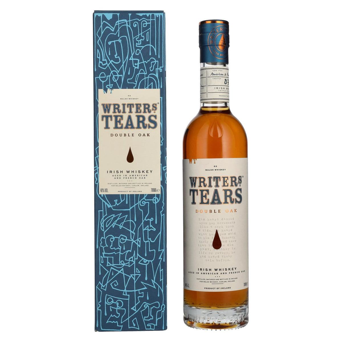 Writer's Tears DOUBLE OAK Irish Whiskey 46% Vol. 0,7l in gift box