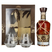 Plantation Rum BARBADOS XO 20th Anniversary 40% ABV 0.7l in a gift box with 2 glasses