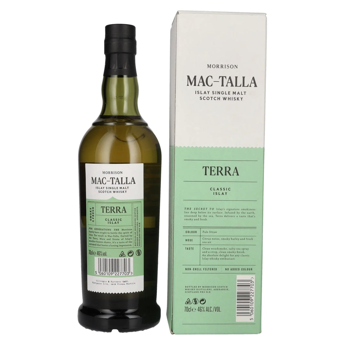 Mac-Talla Morrison TERRA Classic Islay Single Malt Scotch Whisky 46% Vol. 0,7l in gift box