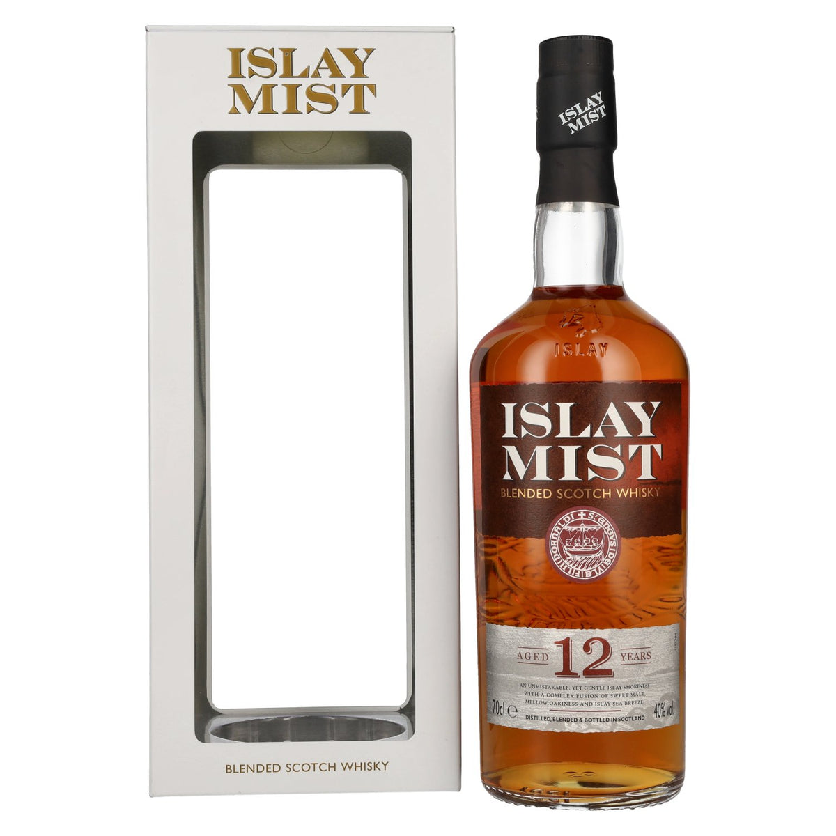 Islay Mist 12 Years Old Blended Scotch Whisky 40% Vol. 0,7l en boîte cadeau