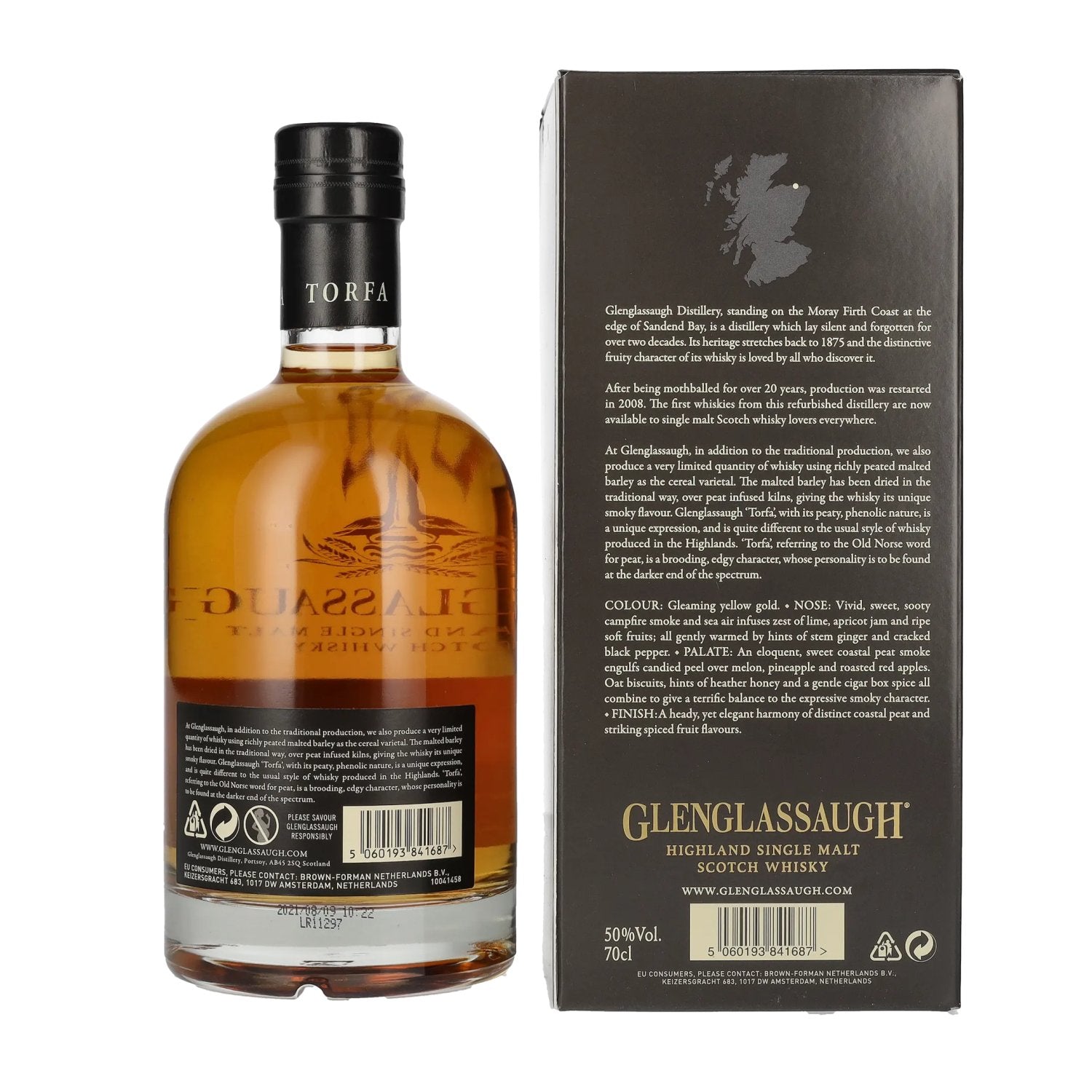 Glenglassaugh TORFA Highland Single Malt Scotch Whisky 50% Vol. 0,7l in gift box