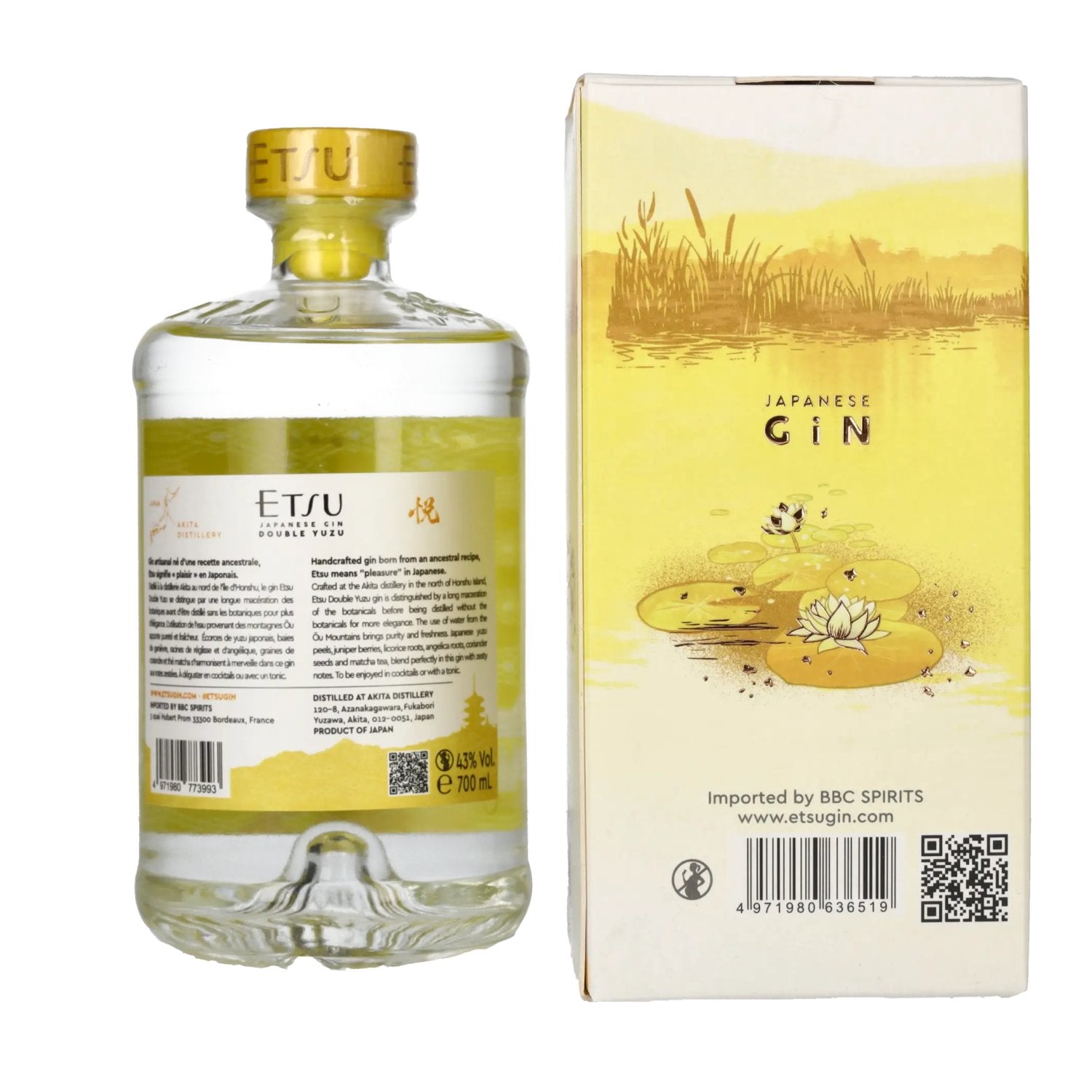 Etsu Gin DOUBLE YUZU Limited Edition 43% Vol. 0,7l in gift box