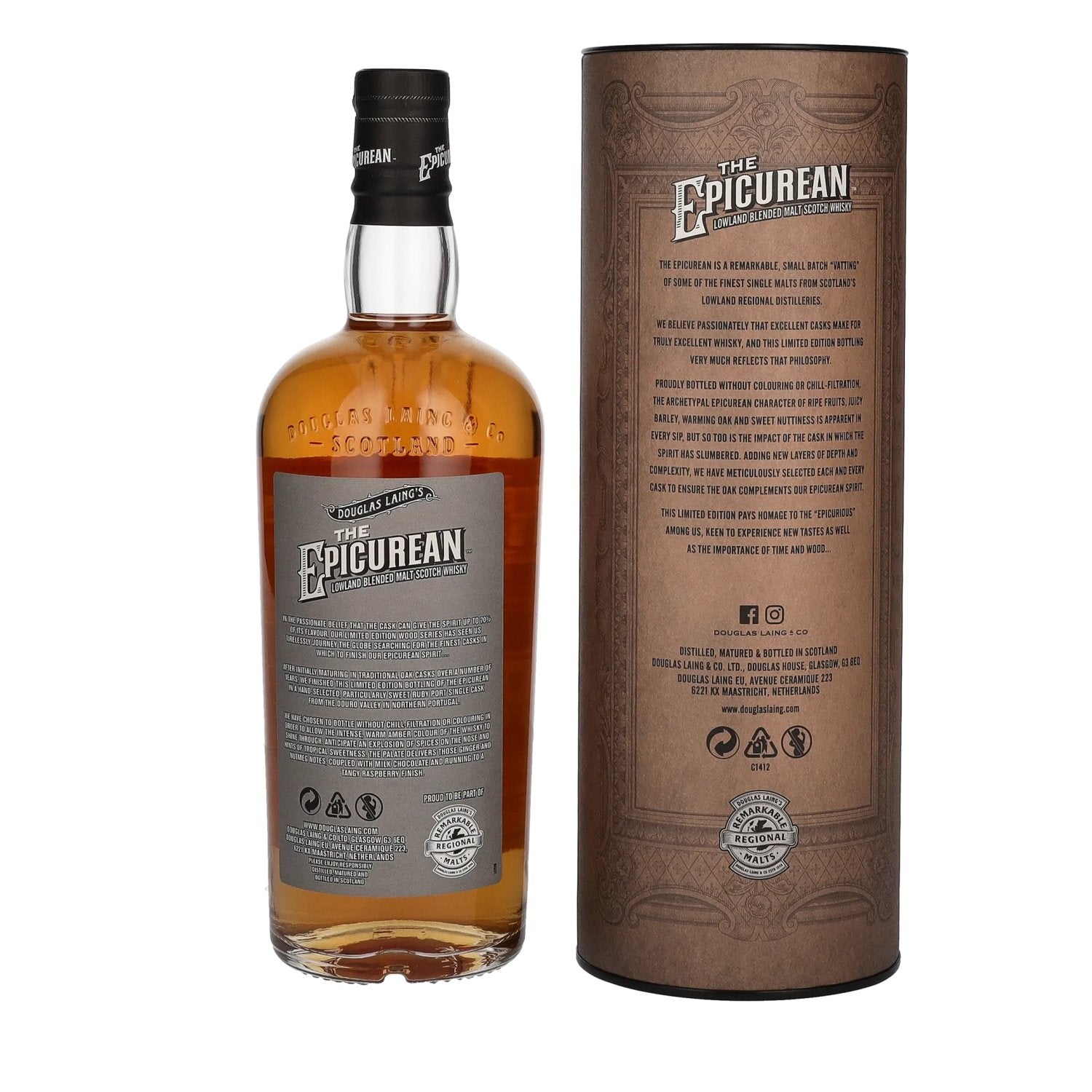 Douglas Laing THE EPICUREAN Ruby Finish Limited Edition 48% Vol. 0,7l in Geschenkbox