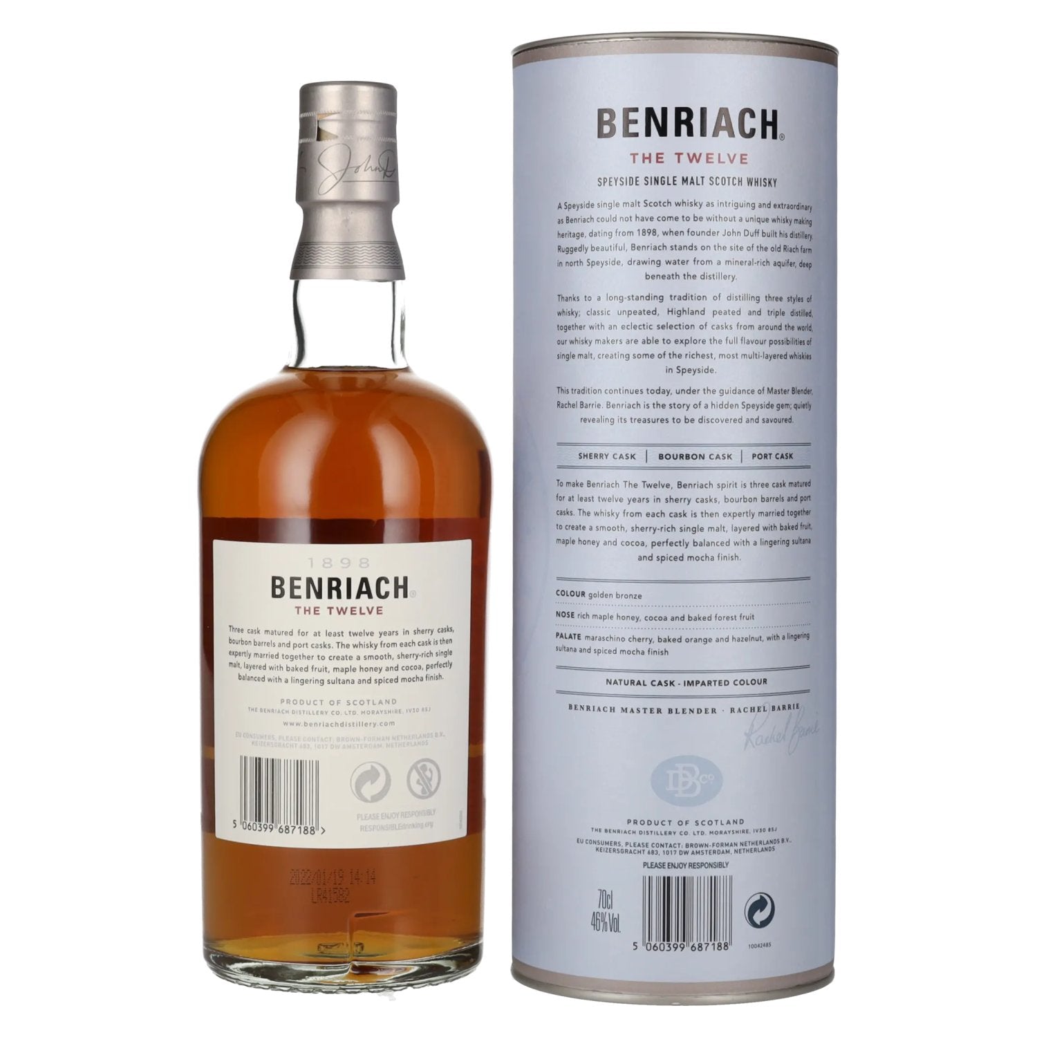 Benriach THE TWELVE Single Malt Three Cask Matured 46% Vol. 0,7l in Geschenkbox