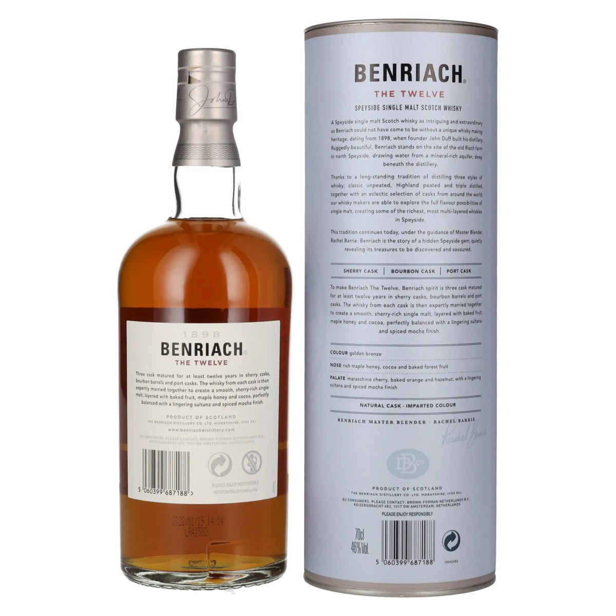 Benriach THE TWELVE Single Malt Three Cask Matured 46% Vol. 0,7l in Geschenkbox