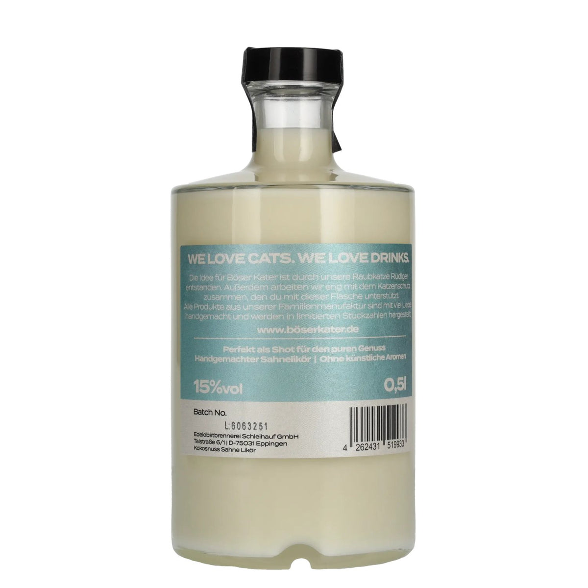 Böser Kater Liqueur de noix de coco 15 % vol. 0,5 l